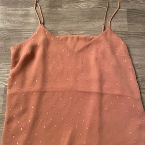 EUC gold detail tank cami